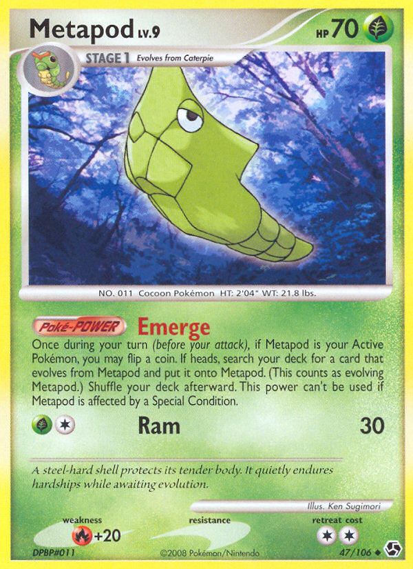 Metapod (47/106) [Diamond & Pearl: Great Encounters] | Cracking-Singles