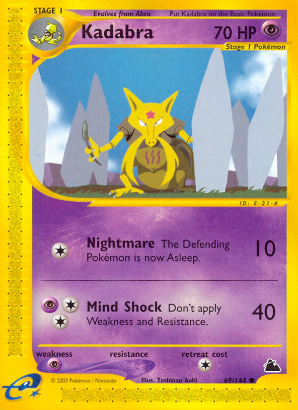 Kadabra (69/144) [Skyridge] | Cracking-Singles