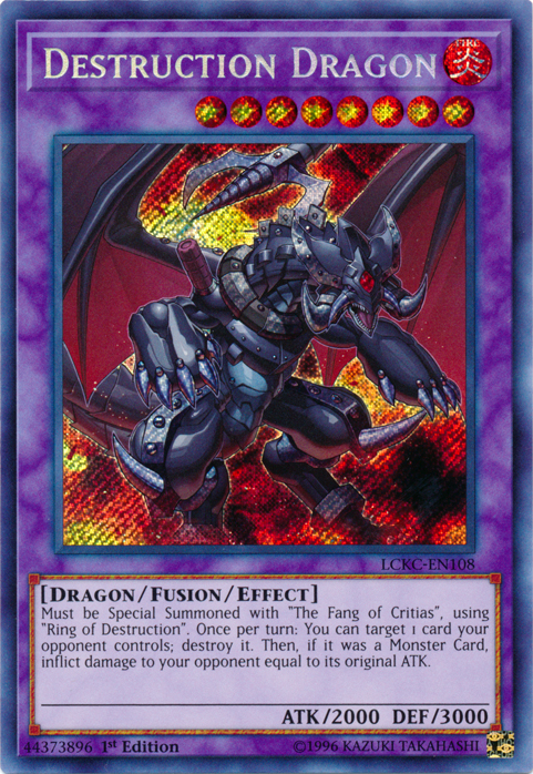 Destruction Dragon [LCKC-EN108] Secret Rare | Cracking-Singles