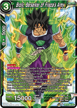 Broly, Berserker of Frieza's Army (BT14-084) [Cross Spirits] | Cracking-Singles