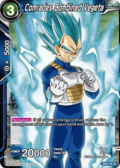 Comrades Combined Vegeta (EX01-02) [Mighty Heroes] | Cracking-Singles