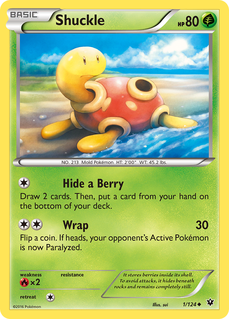 Shuckle (1/124) [XY: Fates Collide] | Cracking-Singles