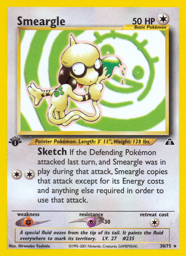 Smeargle (30/75) [Neo Discovery 1st Edition] | Cracking-Singles