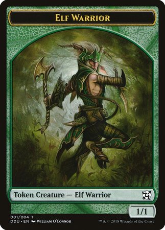 Elf Warrior Token [Duel Decks: Elves vs. Inventors Tokens] | Cracking-Singles