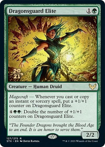 Dragonsguard Elite [Strixhaven: School of Mages Prerelease Promos] | Cracking-Singles