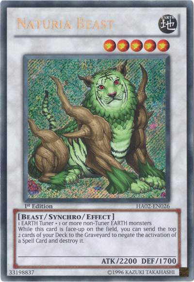 Naturia Beast [HA02-EN026] Secret Rare | Cracking-Singles