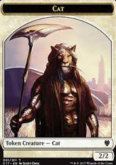 Cat // Cat Warrior Token [Commander 2017 Tokens] | Cracking-Singles