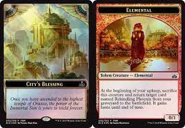 Elemental // City's Blessing  [Rivals of Ixalan FOIL Tokens] | Cracking-Singles