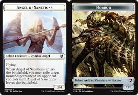 Angel of Sanctions // Horror [Commander 2019 Tokens] | Cracking-Singles