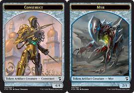 Construct // Myr (Blue) [Commander 2018 Tokens] | Cracking-Singles