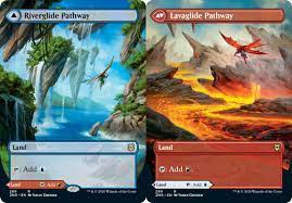 Riverglide Pathway // Lavaglide Pathway (Borderless) [Zendikar Rising] | Cracking-Singles