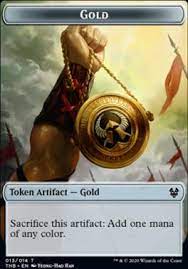 Gold Token [Theros Beyond Death Token] | Cracking-Singles