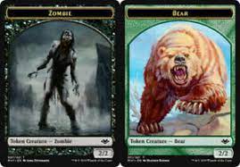 Bear // Zombie Double-Sided Token [Modern Horizons Tokens] | Cracking-Singles