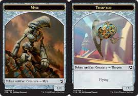 Thopter // Myr  [Commander 2018 Tokens] | Cracking-Singles