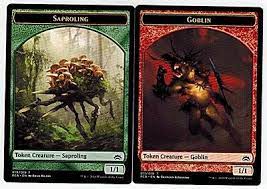 Saproling // Goblin Double-sided Token [Planechase Anthology Tokens] | Cracking-Singles