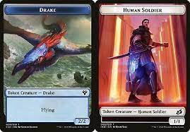 Human Soldier (005) // Drake Double-sided Token [Commander 2020] | Cracking-Singles