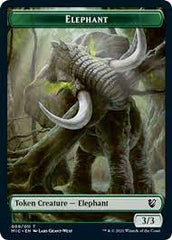 Spirit // Elephant Double-sided Token [Innistrad: Midnight Hunt Tokens] | Cracking-Singles