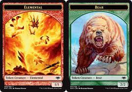 Bear // Elemental Double-Sided Token [Modern Horizons Tokens] | Cracking-Singles