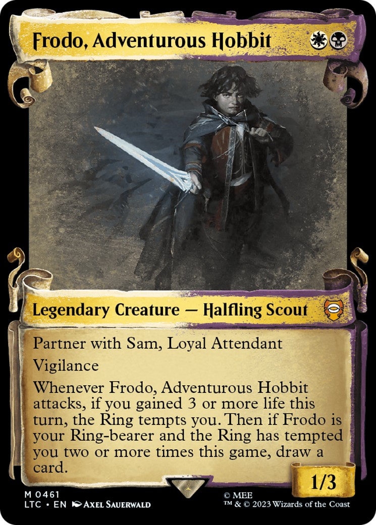 Frodo, Adventurous Hobbit [The Lord of the Rings: Tales of Middle-Earth Commander Showcase Scrolls] | Cracking-Singles