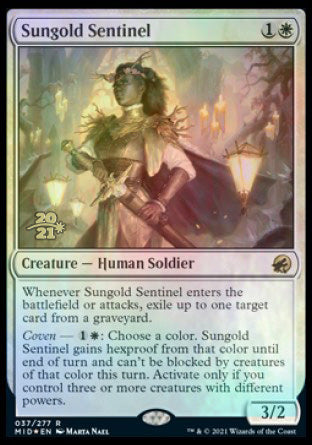 Sungold Sentinel [Innistrad: Midnight Hunt Prerelease Promos] | Cracking-Singles