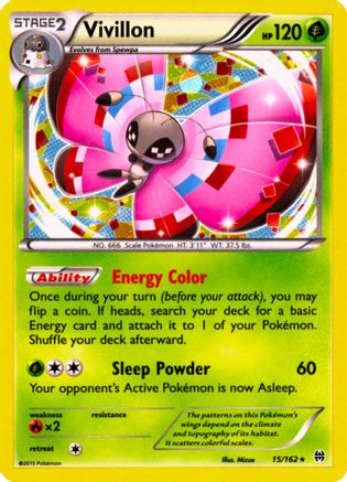 Vivillon (15/162) (Cosmos Holo) [XY: BREAKthrough] | Cracking-Singles