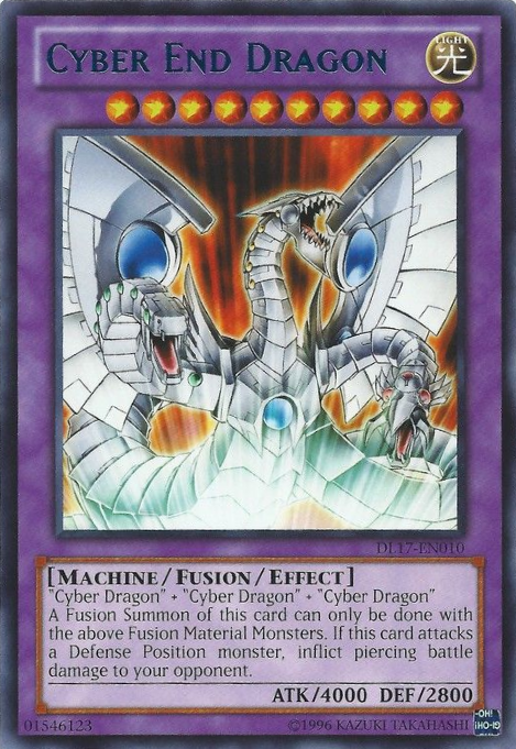 Cyber End Dragon (Blue) [DL17-EN010] Rare | Cracking-Singles