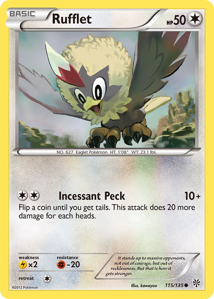 Rufflet (115/135) [Black & White: Plasma Storm] | Cracking-Singles