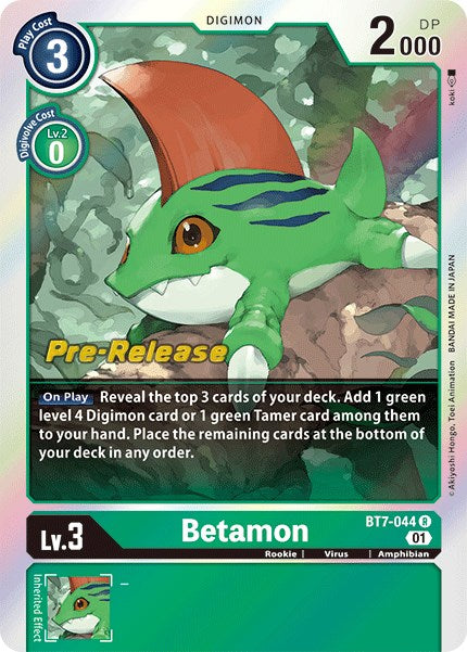 Betamon [BT7-044] [Next Adventure Pre-Release Cards] | Cracking-Singles