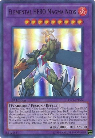 Elemental HERO Magma Neos [LCGX-EN064] Super Rare | Cracking-Singles