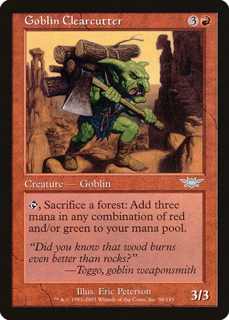 Goblin Clearcutter [Legions] | Cracking-Singles