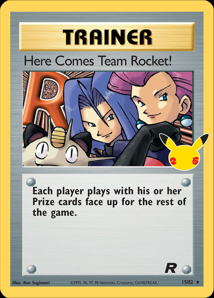 Here Comes Team Rocket! (15/82) [Celebrations: 25th Anniversary - Classic Collection] | Cracking-Singles