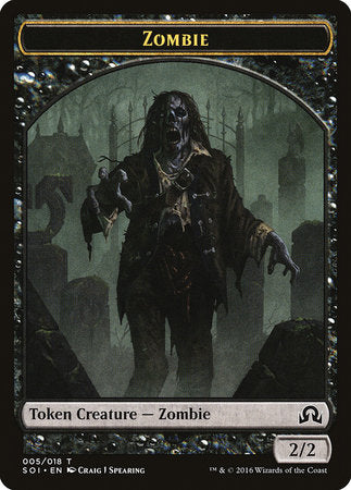 Zombie Token [Shadows over Innistrad Tokens] | Cracking-Singles