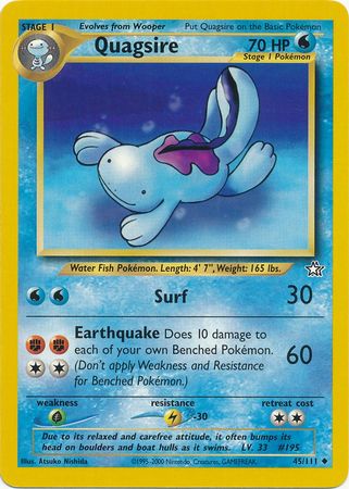 Quagsire (45/111) [Neo Genesis Unlimited] | Cracking-Singles