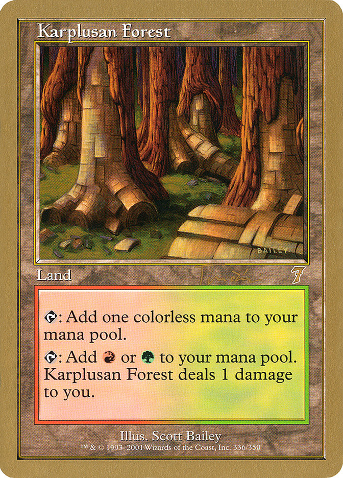 Karplusan Forest (Jan Tomcani) [World Championship Decks 2001] | Cracking-Singles