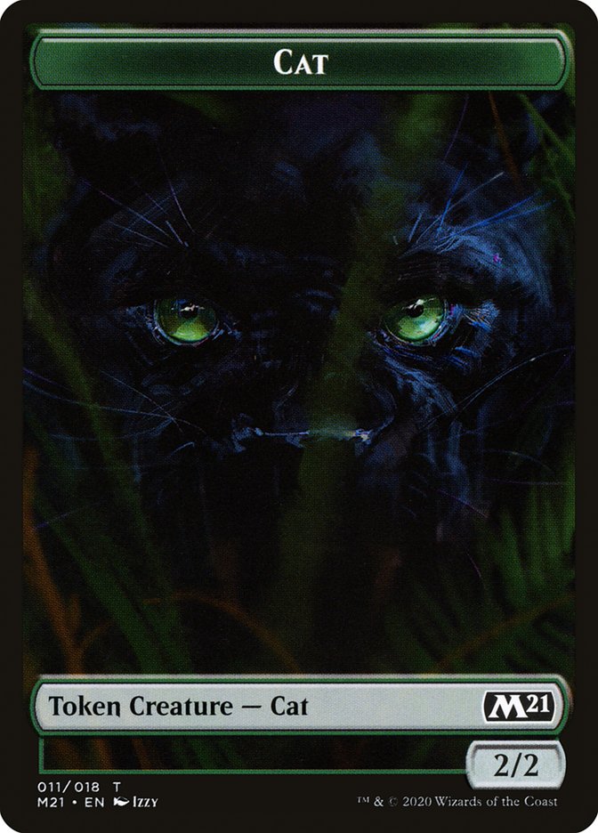 Cat (011/018) [Core Set 2021 Tokens] | Cracking-Singles