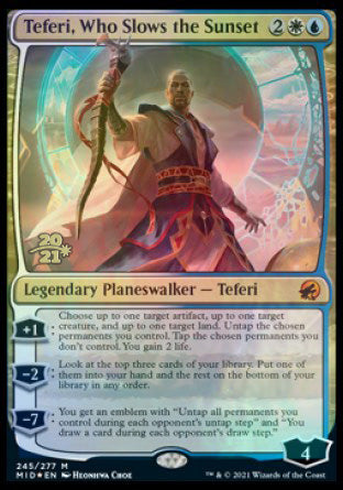 Teferi, Who Slows the Sunset [Innistrad: Midnight Hunt Prerelease Promos] | Cracking-Singles