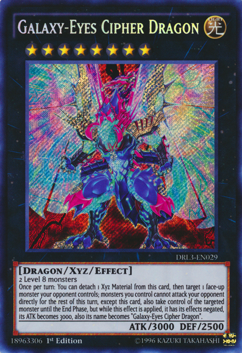 Galaxy-Eyes Cipher Dragon [DRL3-EN029] Secret Rare | Cracking-Singles