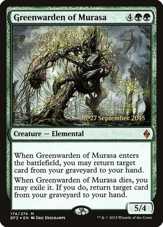 Greenwarden of Murasa [Battle for Zendikar Prerelease Promos] | Cracking-Singles