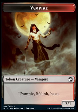 Vampire Token [Innistrad: Midnight Hunt Tokens] | Cracking-Singles