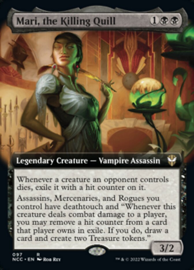 Mari, the Killing Quill (Extended Art) [Streets of New Capenna Commander] | Cracking-Singles