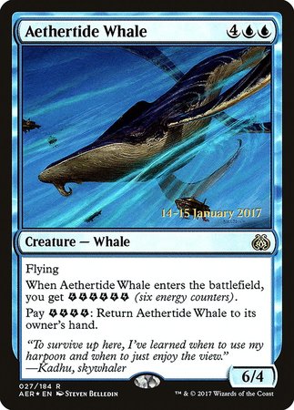 Aethertide Whale [Aether Revolt Prerelease Promos] | Cracking-Singles