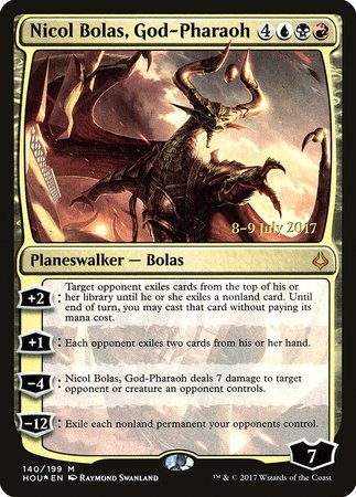 Nicol Bolas, God-Pharaoh [Hour of Devastation Promos] | Cracking-Singles