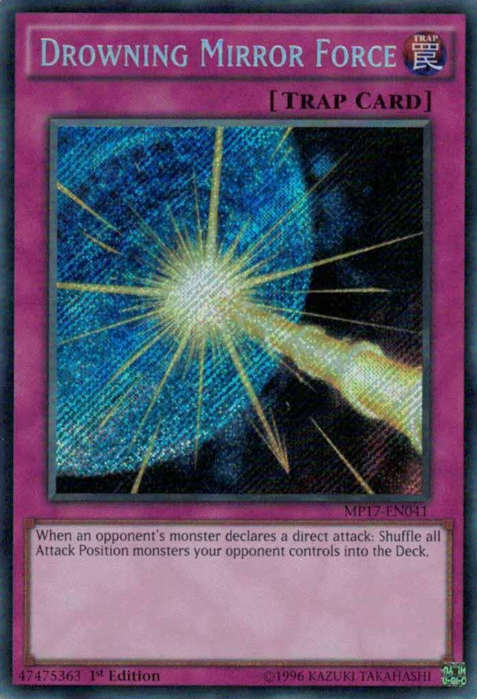 Drowning Mirror Force [MP17-EN041] Secret Rare | Cracking-Singles