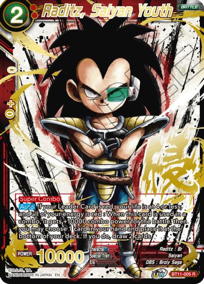 Raditz, Saiyan Youth (Alternate Art) [BT11-005] | Cracking-Singles