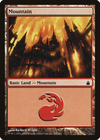 Mountain (302) [Ravnica: City of Guilds] | Cracking-Singles