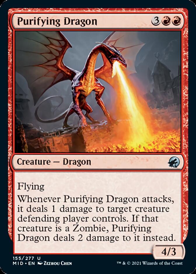 Purifying Dragon [Innistrad: Midnight Hunt] | Cracking-Singles