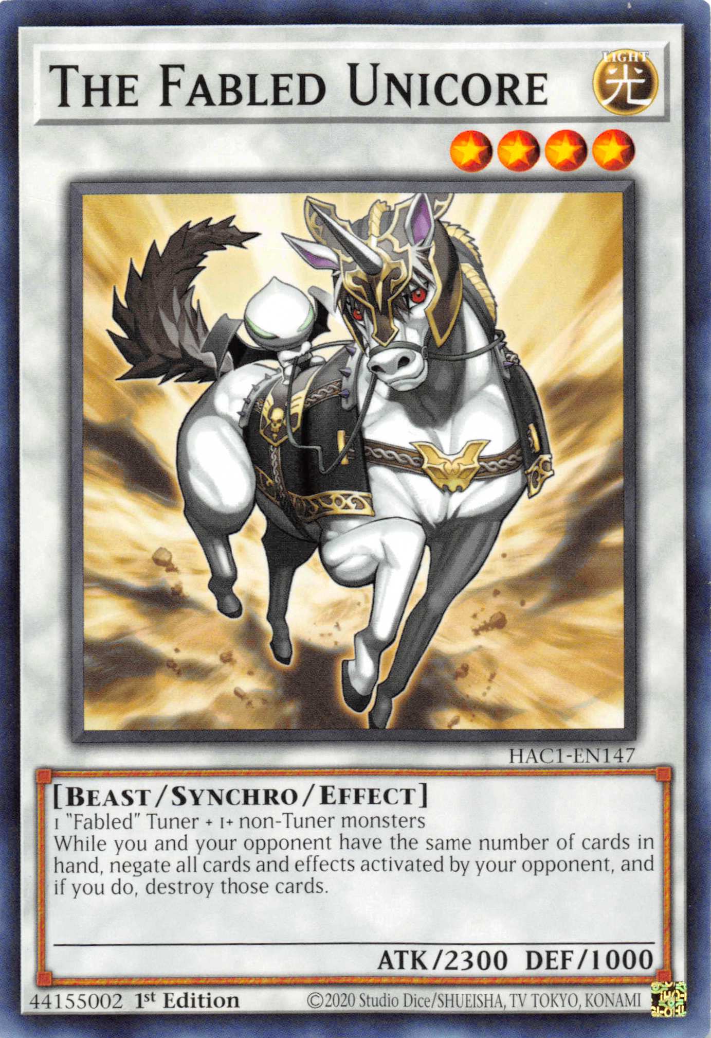 The Fabled Unicore [HAC1-EN147] Common | Cracking-Singles