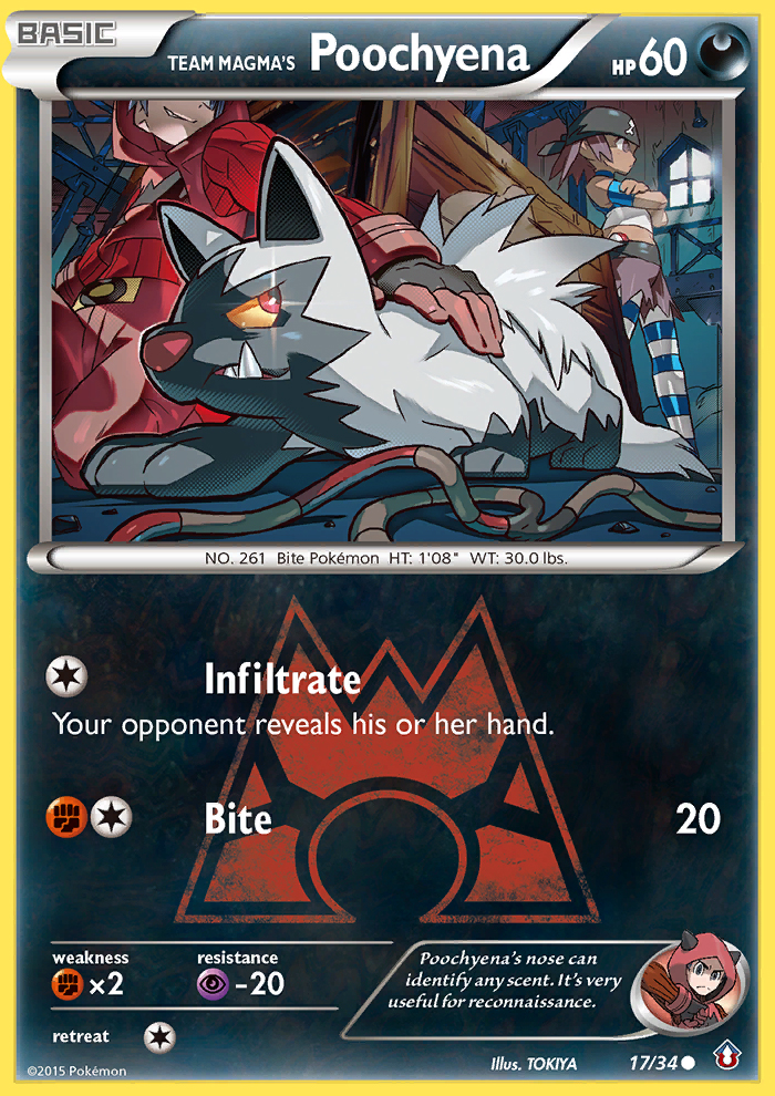 Team Magma's Poochyena (17/34) [XY: Double Crisis] | Cracking-Singles