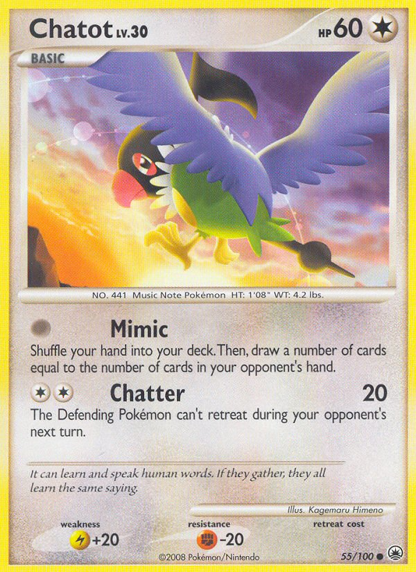 Chatot (55/100) [Diamond & Pearl: Majestic Dawn] | Cracking-Singles