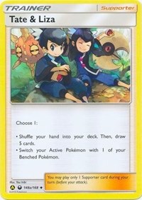 Tate & Liza (148a/168) (Alternate Art Promo) (Battle Arena Deck Exclusive) [Sun & Moon: Celestial Storm] | Cracking-Singles